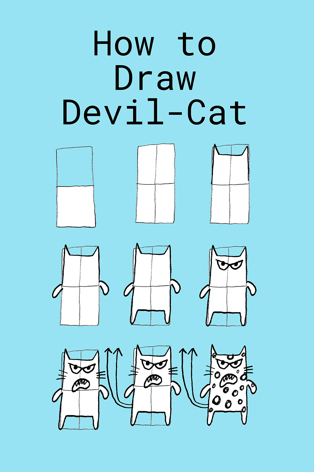 How to Draw Devil-Cat